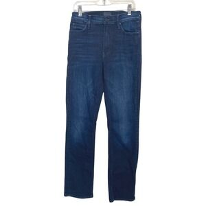 MOTHER Jeans Sz 27 The Mid Rise Dazzler Ankle Now or Never Indigo Stretch Denim‎